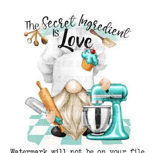 Cooking png, Baking, Clipart, Digital Download, Cooking Gnome, Junk Journaling, Scrapbooking, Card Making, Whimsical, High Resolution PNG