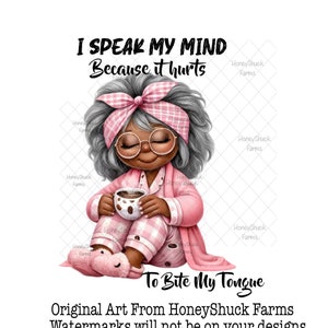 Grandma png, Grandma Clipart, African American png, Digital Download, Funny Granny png, Sublimation Designs, Printable Wall Art, PNG Designs