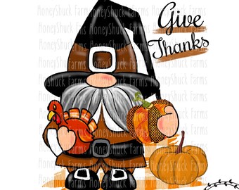 Thanksgiving Gnome Printable Etsy