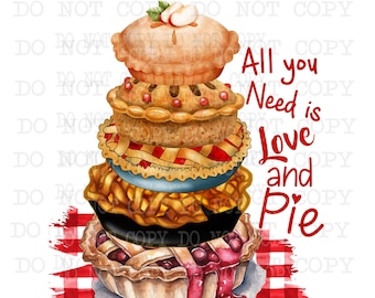 Pie png, Digital Download, Pie Clipart, Sublimation Designs Download, Baking Png, Sweets, Bakery Clipart, Cute Pastries, Kitchen, Baker, PNG