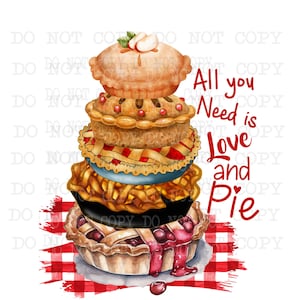 Pie png, Digital Download, Pie Clipart, Sublimation Designs Download, Baking Png, Sweets, Bakery Clipart, Cute Pastries, Kitchen, Baker, PNG