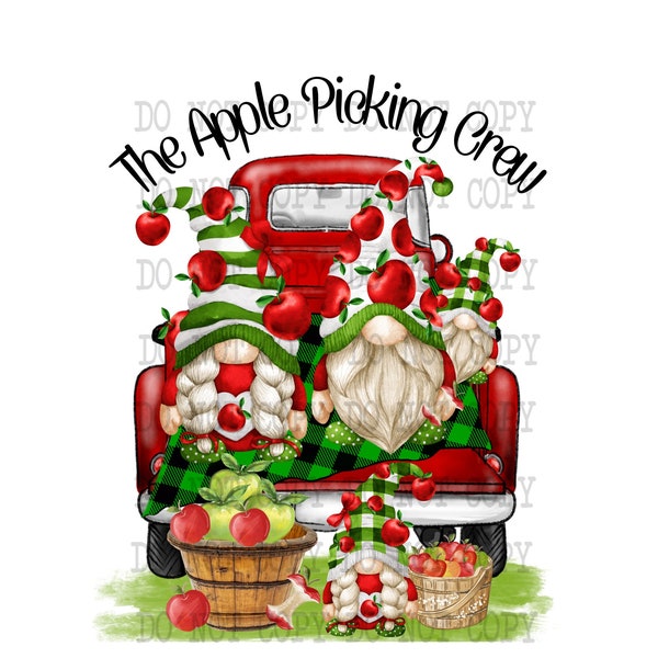 Apple Picking Crew Digital Design Download, Apple Truck, Printable PNG, Sublimation Designs Download, Apple Tumbler png,  Printable Artwork