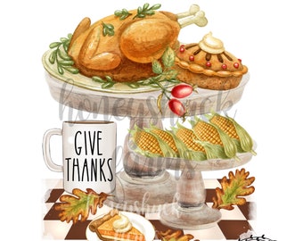 Imágenes prediseñadas de cocina y repostería en formato PNG para imprimir, imágenes prediseñadas en formato PNG, descarga digital, imágenes prediseñadas digitales en formato JPG, manualidades digitales, acuarelas para imprimir.