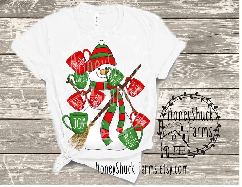Download Snowman Sublimation Download Design Christmas Digital | Etsy