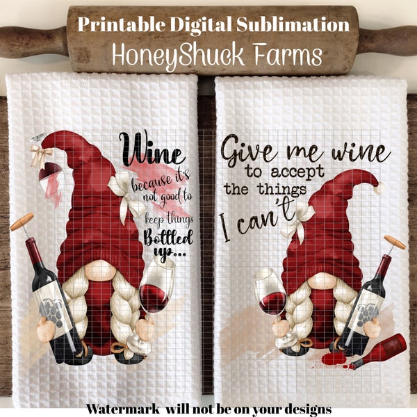 Towel Png, Wine Towel png, Gnome Towel png, Wine Dish Towel, Gnome Towel png, Wine Towel png, Funny Kitchen Towel Sublimation, Dish Towel