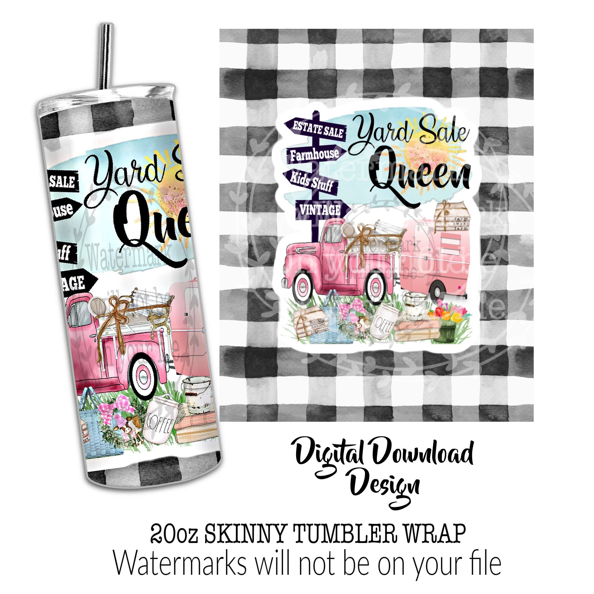 Yard Sale Tumbler png, Junkin' PNG, Flea market, Yard Sale Truck, Digital Download, Junking Tumbler Wrap, Yard Sale Queen, Garage Sale png