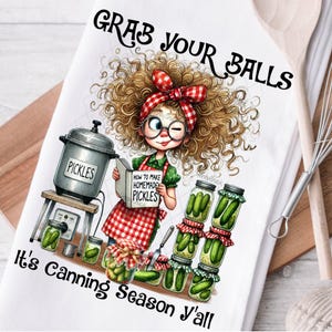 Towels png, Kitchen Dish Towel png, Pickle Canning png, Pickle Jars, Funny Pickles, Ball Jars png, Digital Download, Kitchen Deco
