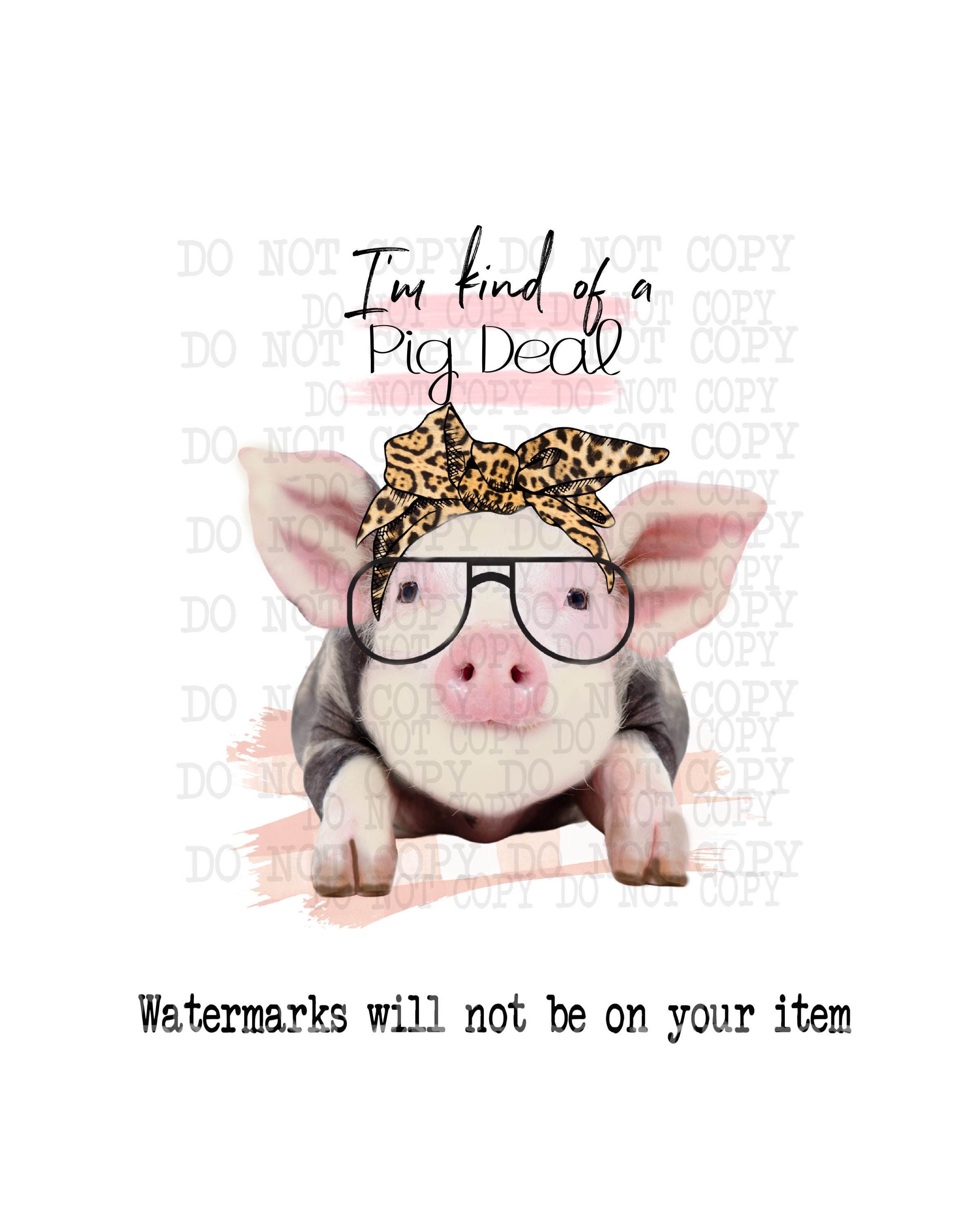 I'm Kind of A Pig Deal Png Big Deal Cute Pig Digital Etsy