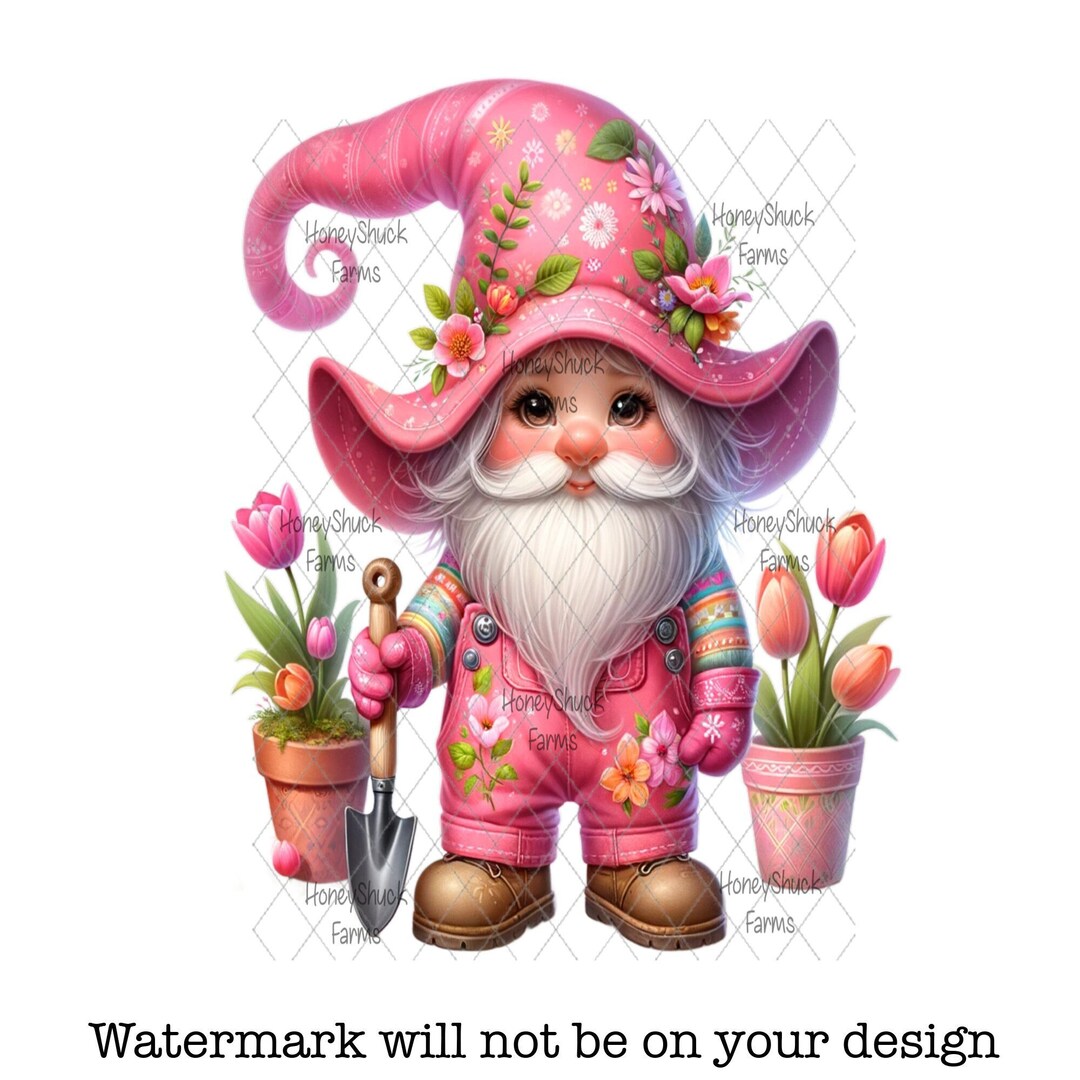 Garden Gnome Png, Garden Clipart, Digital Download, Printable ...