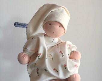 Waldorf inspired Cuddle Doll, Rosa