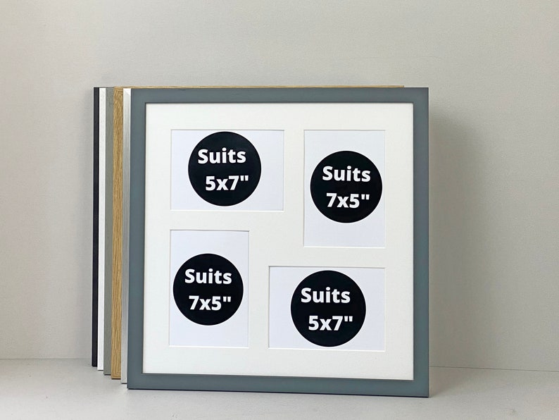 Multi Aperture Photo Frame. Holds Four 5x7 photos. Etsy