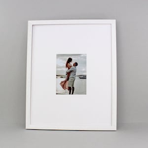 Wedding Signing Frames. 40x50cm. With 8x6&quot; Aperture for personalised Name or for a Photo. Wedding Guestbook. Untextured Signature Board.
