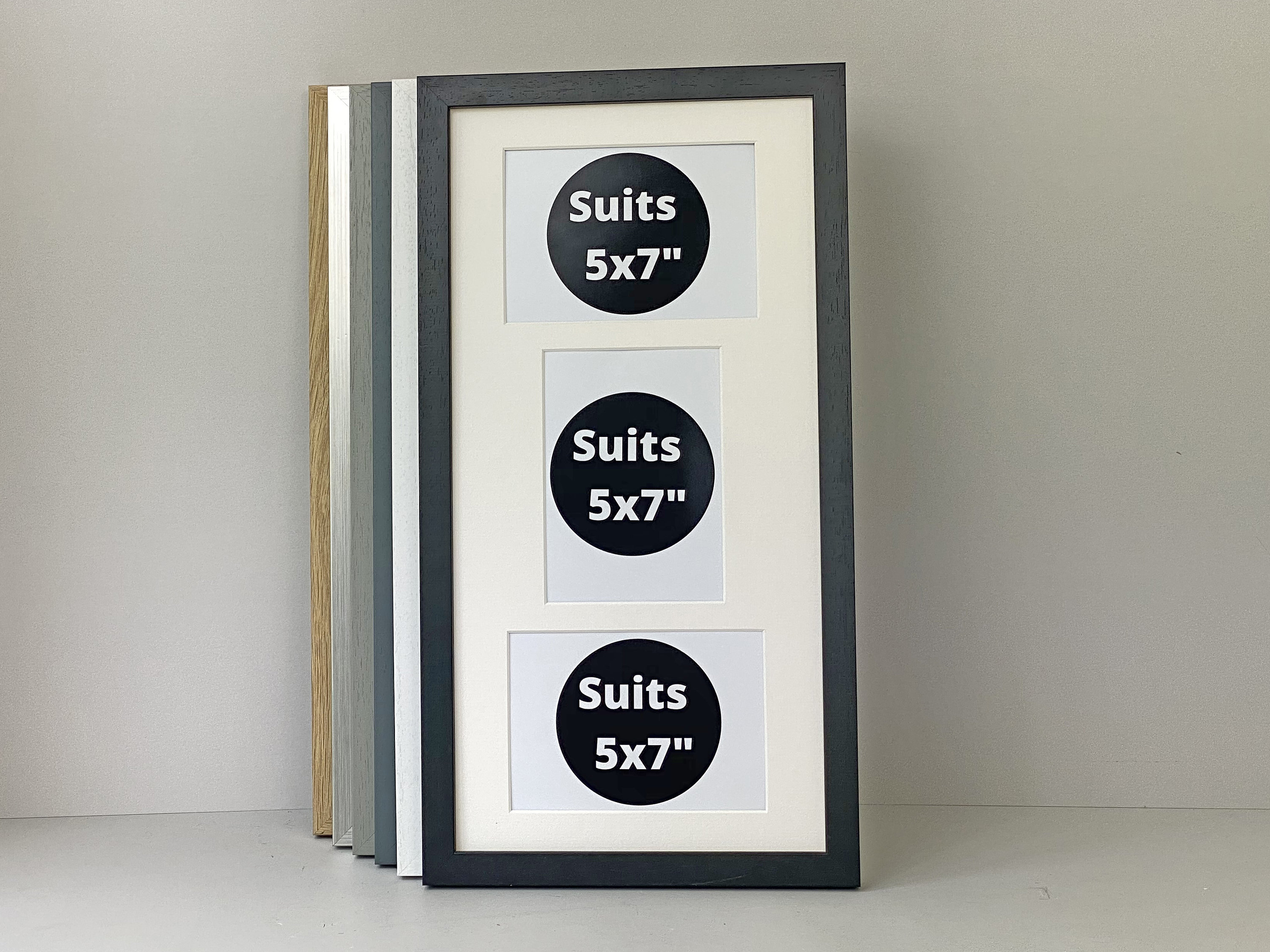 Multi Aperture Photo Frame. Holds Three 5x7 Photos. Etsy