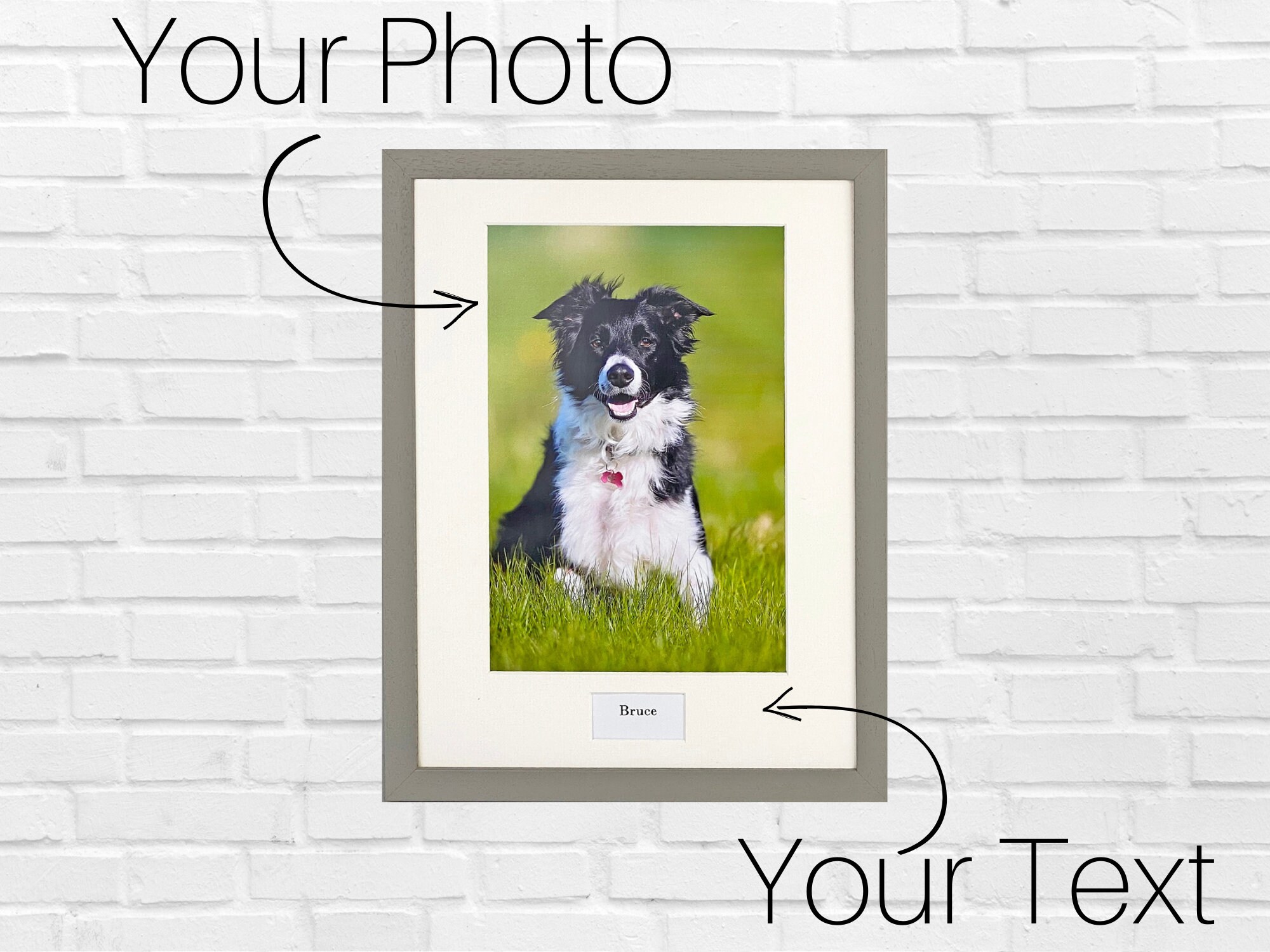 Personalised Caption Frames. 30x40cm Portrait Frame with Etsy