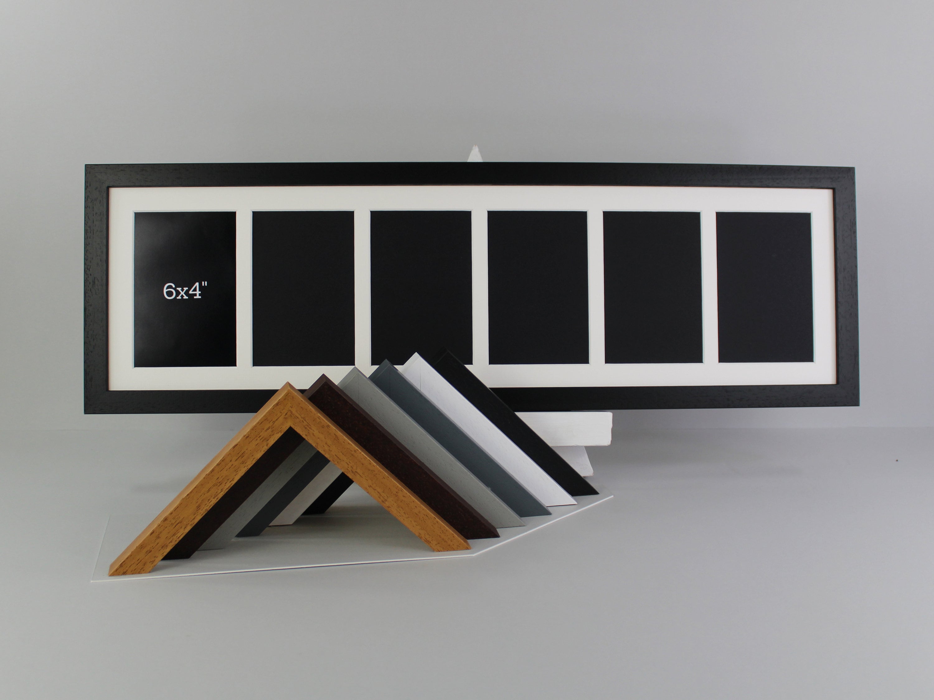 Multi Aperture Photo Frame. Holds Six 6x4 Sized Images. 20x70cm. Portrait or Landscape. Handmade by Arthome. Etsy