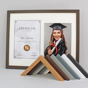 Certificate, Graduation, Diploma Frame. Suitable for Certificate and an 8x10&quot;  Photograph. 40x50cm. Picture Frame. Selection of colours.