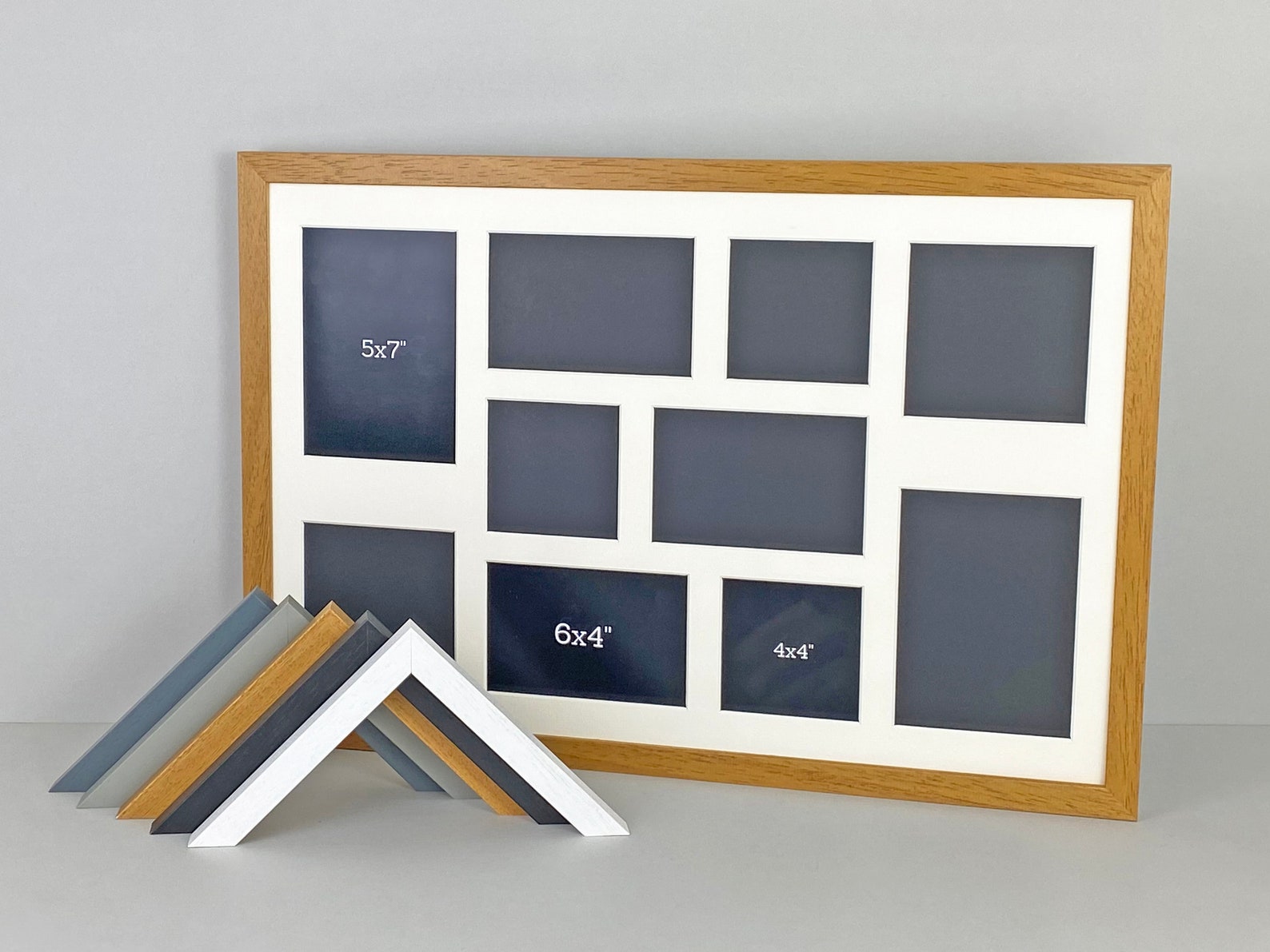 Multi Aperture Photo Frame. Holds 10 Mixed Sized Photos. Etsy New Zealand