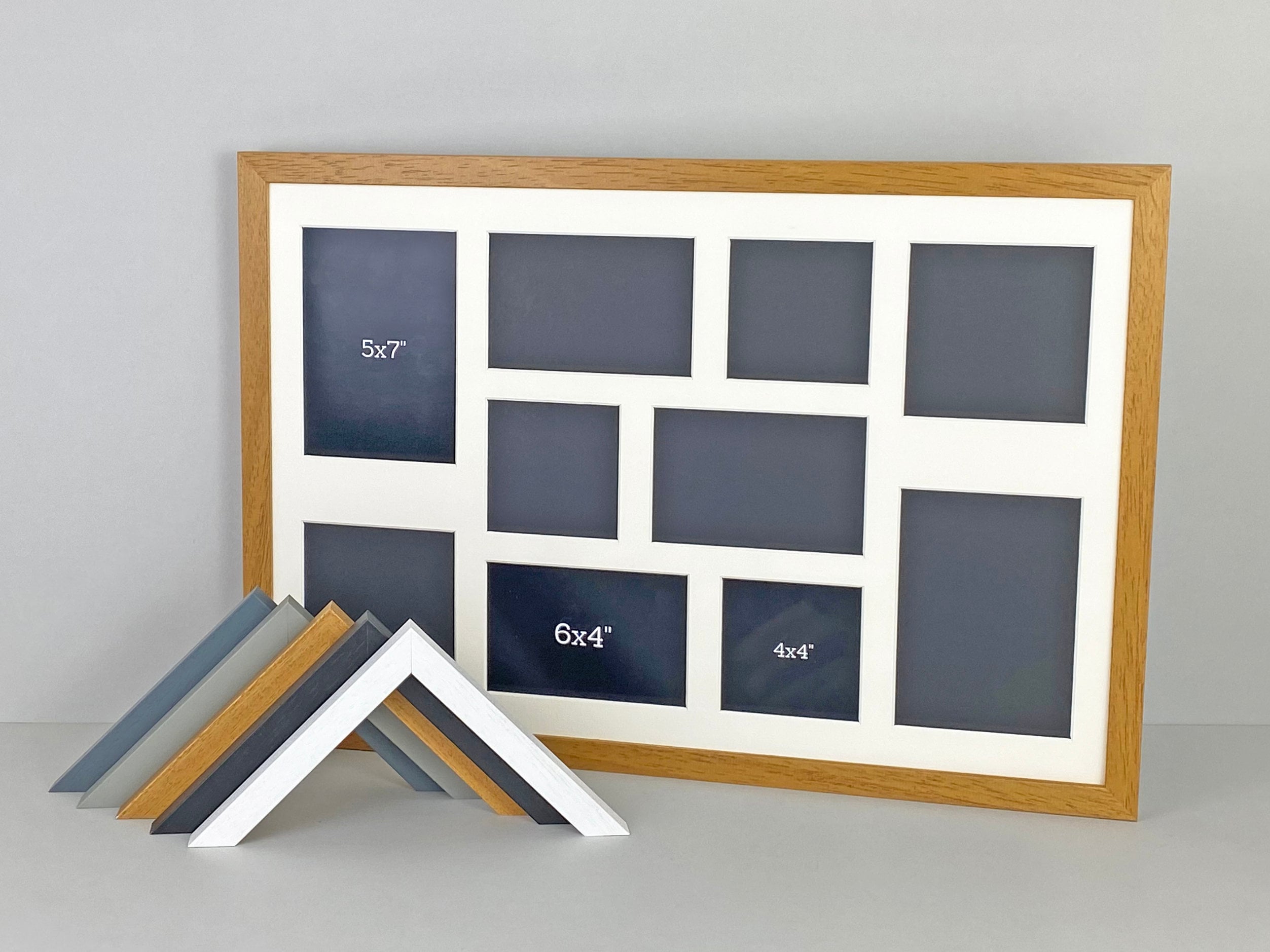 Multi Aperture Photo Frame. Holds 10 mixed sized photos. Etsy