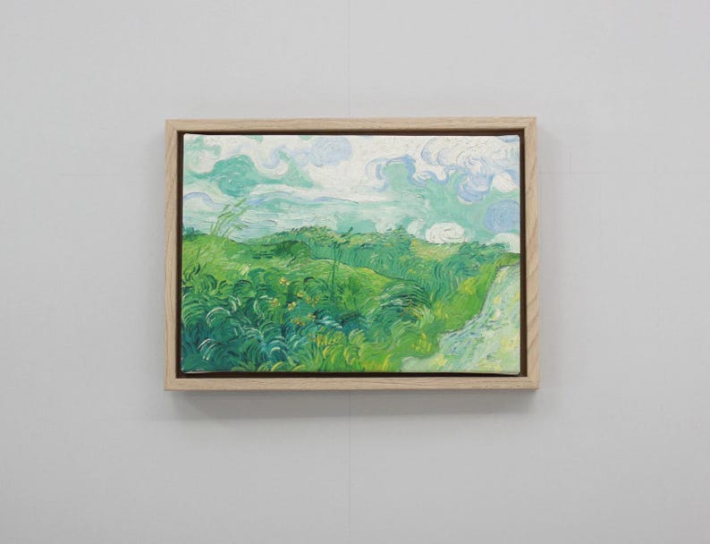 Oak Colour - 22mm Deep Wooden Tray Frame for Canvas. Standard Sizes ...