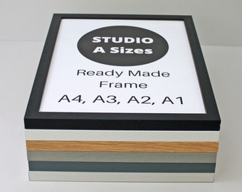 A2, A3, A4, A5, A6 Size - Wooden Picture Frames, Photo Frame, Poster Frame - Studio Range. Handmade by Art@Home in the UK.