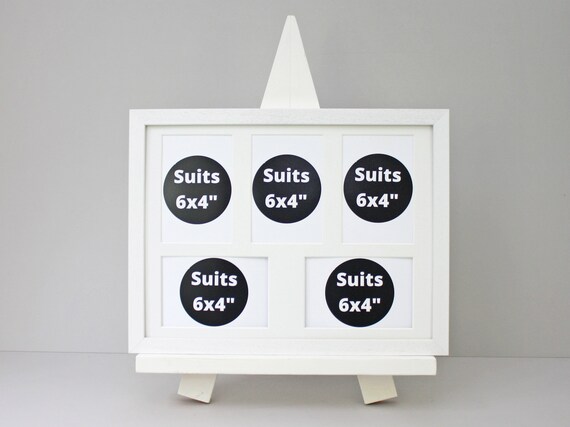 25x60cm Frame Holds Three 5x7 Photos 13 Multi Aperture Wooden Collage Photo Frame Mixed Layout