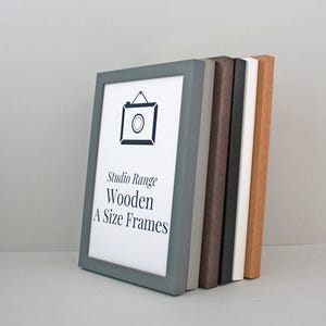 A2, A3, A4, A5, A6 Size - Wooden Picture Frames, Photo Frame, Poster Frame - Studio Range. Various Colour Options. Made in the UK