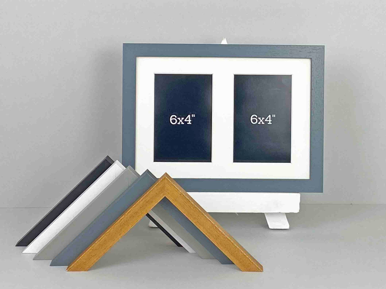 Multi Aperture Photo Frame. Holds Two 6x4 Photos. A4. Portrait or