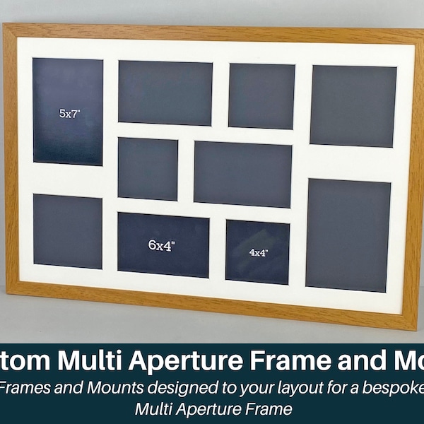 Custom Multi Aperture Frame AND Mount. IMPORTANT- Please Read Description Box before ordering -The Perimeter is ALL 4 sides added together-)