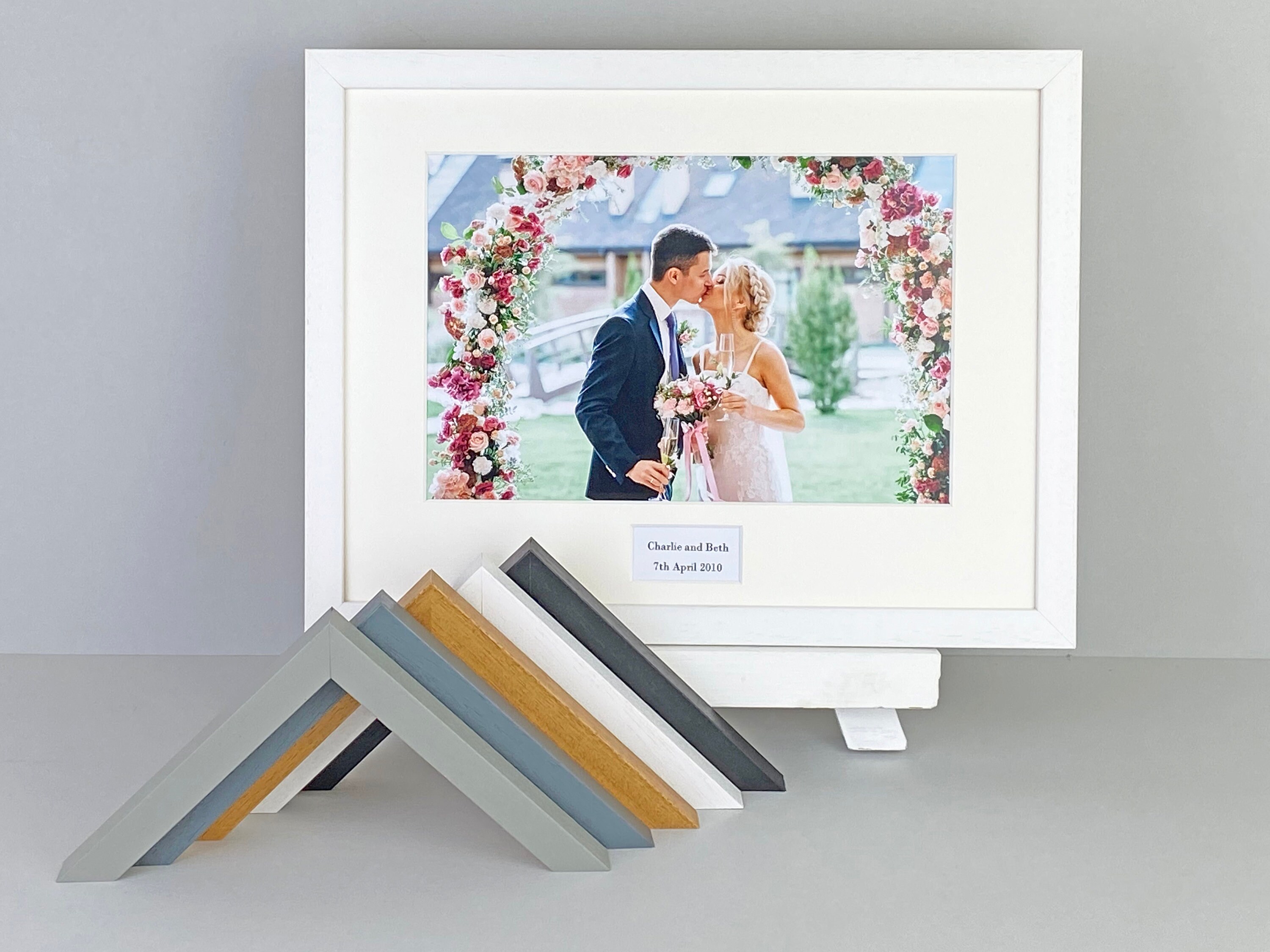 Personalised Wedding Caption Frames. 30x40cm Frame With Etsy UK