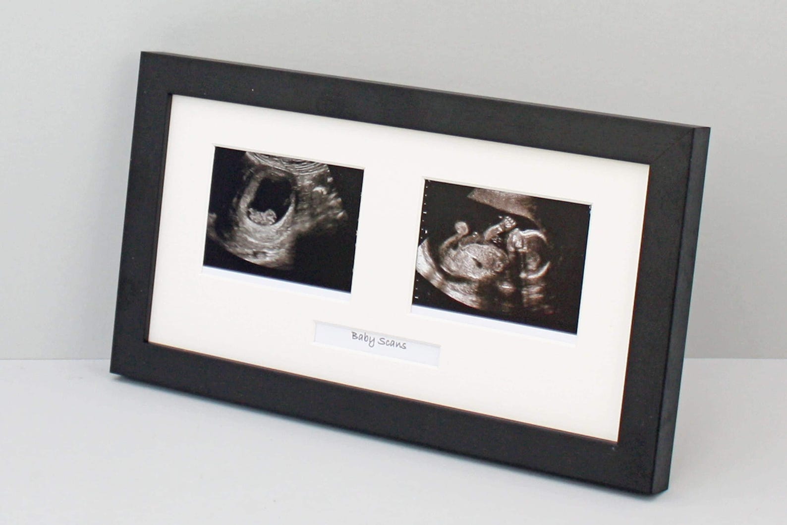 Baby Scan Photo Frame - Multi Aperture Frame for Two Scan Sized Photos ...