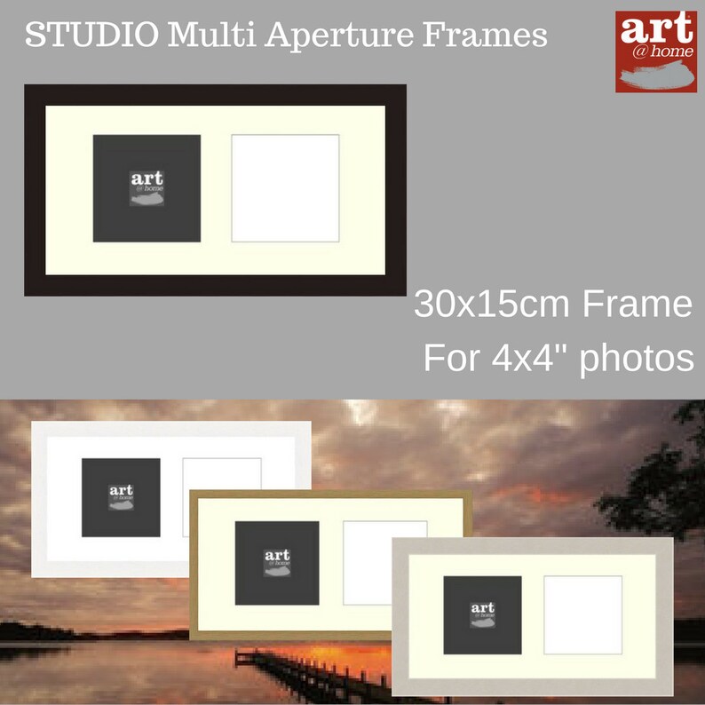 15x30 Multi Aperture Wooden Collage Photo Frame