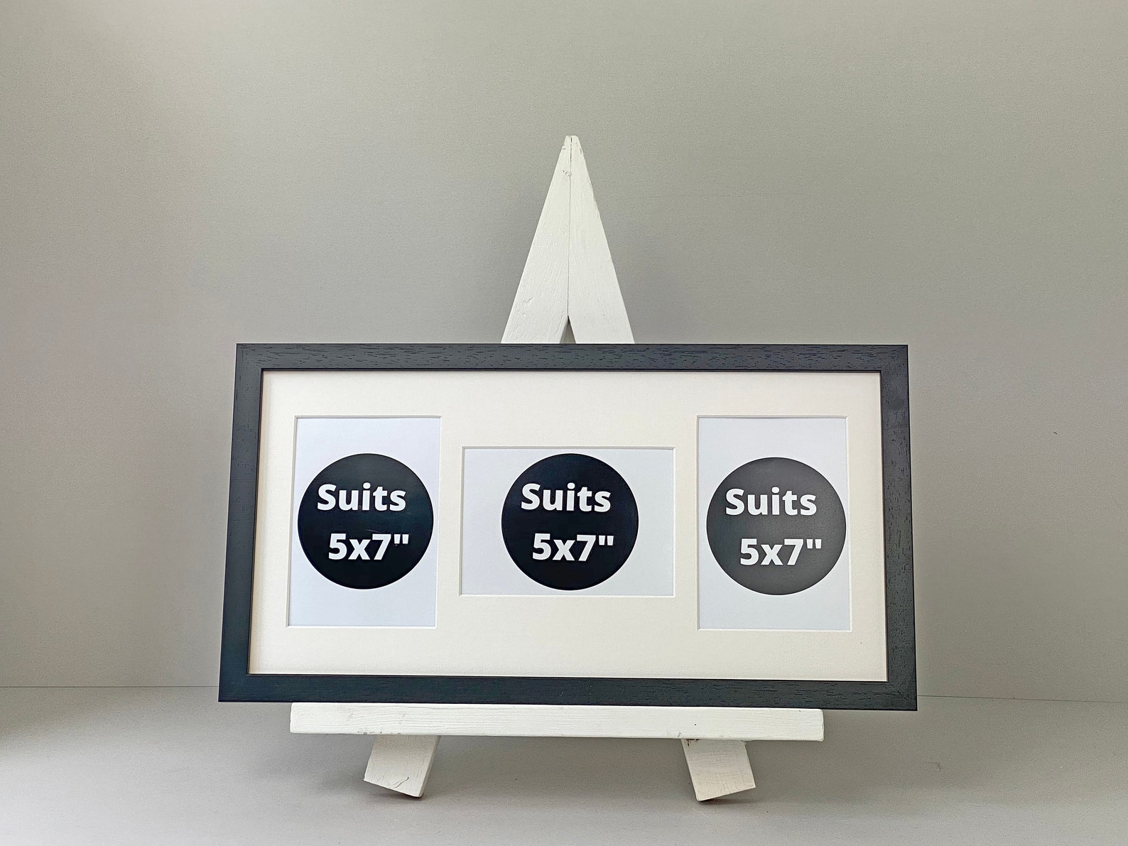 Multi Aperture Photo Frame. Holds Three 5x7 Photos. Etsy