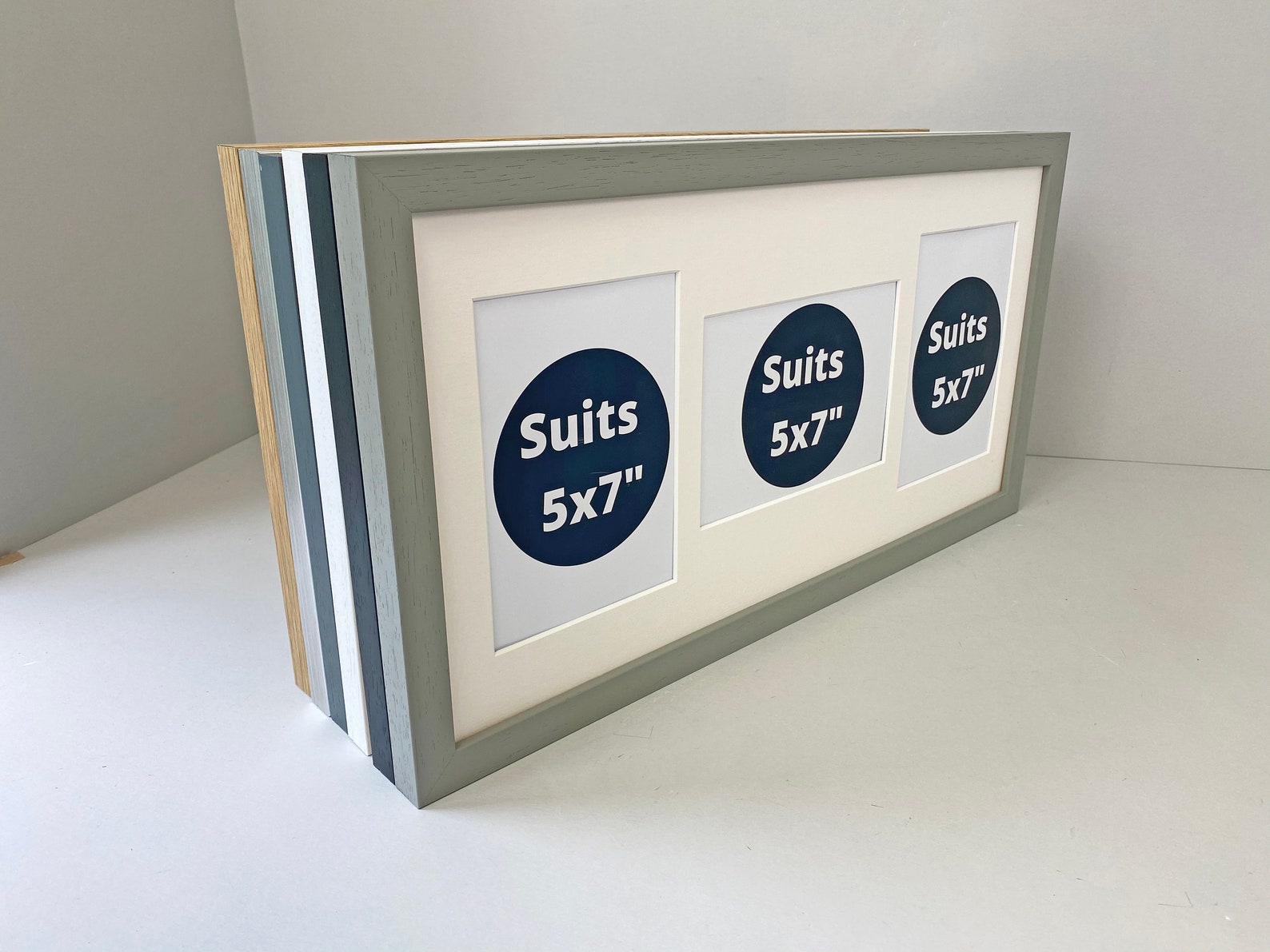 Multi Aperture Photo Frame. Holds Three 5x7 Photos. Etsy UK