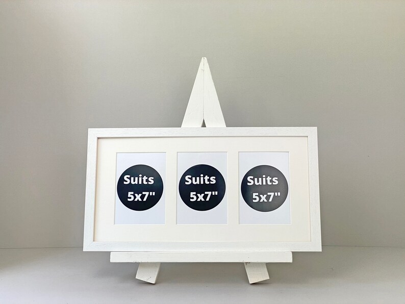 Multi Aperture Photo Frame. Holds Three 5x7 Photos. Etsy UK