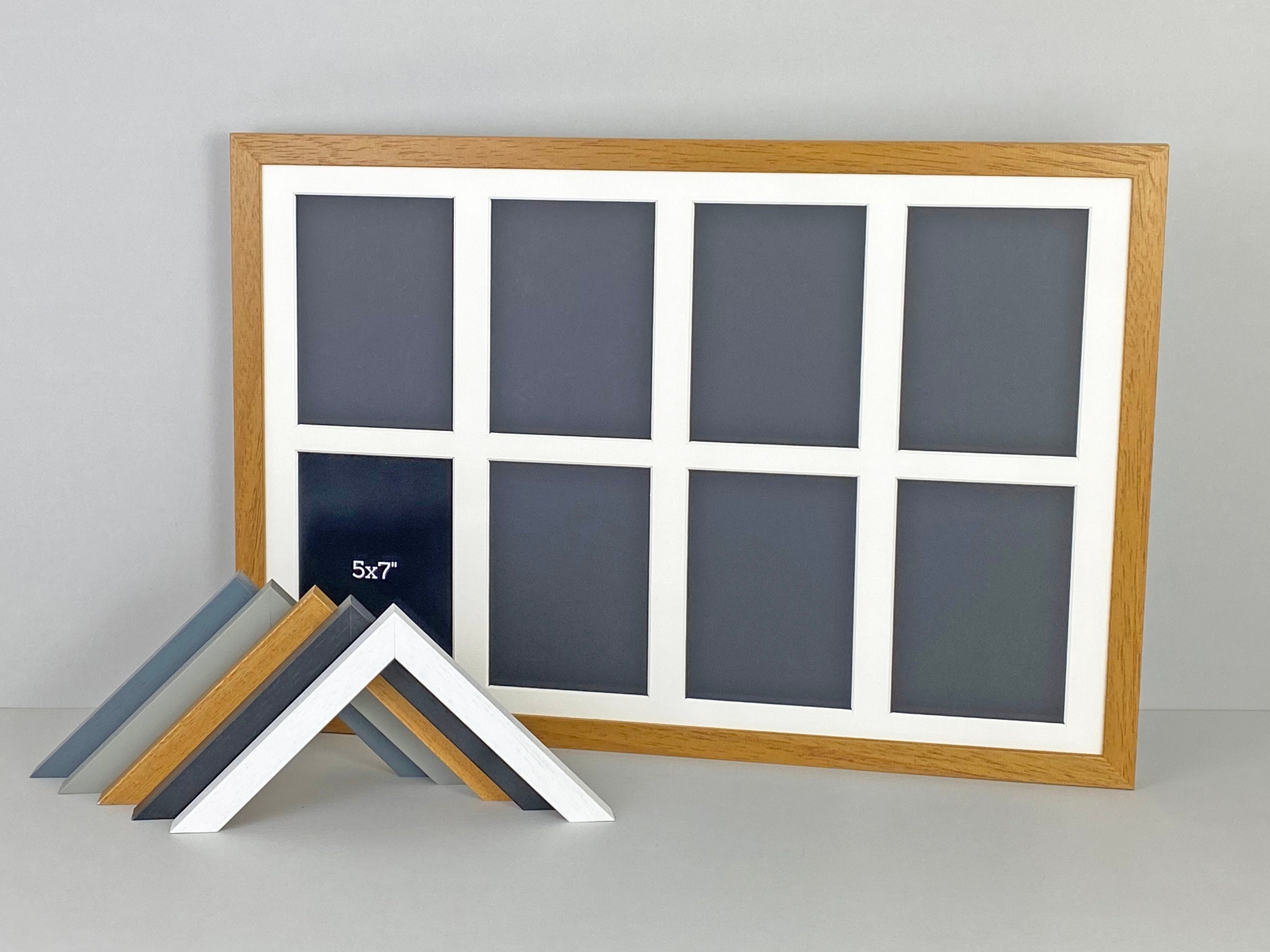 Multi Aperture Photo Frame. Holds 8 5x7 Photos. 40x60cm. Etsy UK
