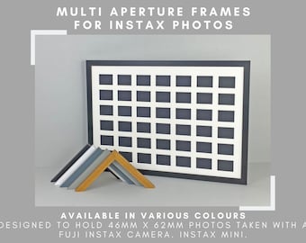 Gold, 3 Opening Recycled Wood Photo Frame for Instax Mini Film Gold, 3 Opening Recycled Wood Photo Frame for Instax Mini Film