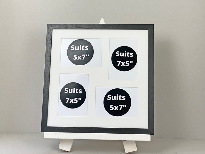 40x40cm Frame Holds Four 5x7 photos. Multi Aperture Etsy