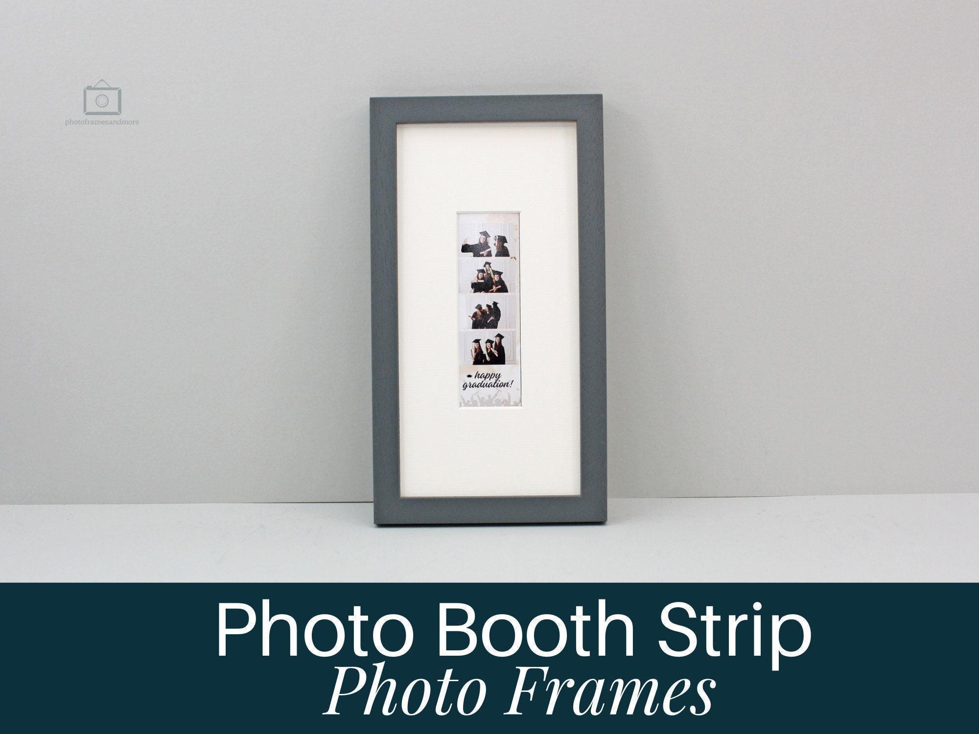 Photo Booth Strip Frame - 1 Photo Booth Strip - Wooden Photo Frames designed display your fun-filled memories & Photo booth sessions.