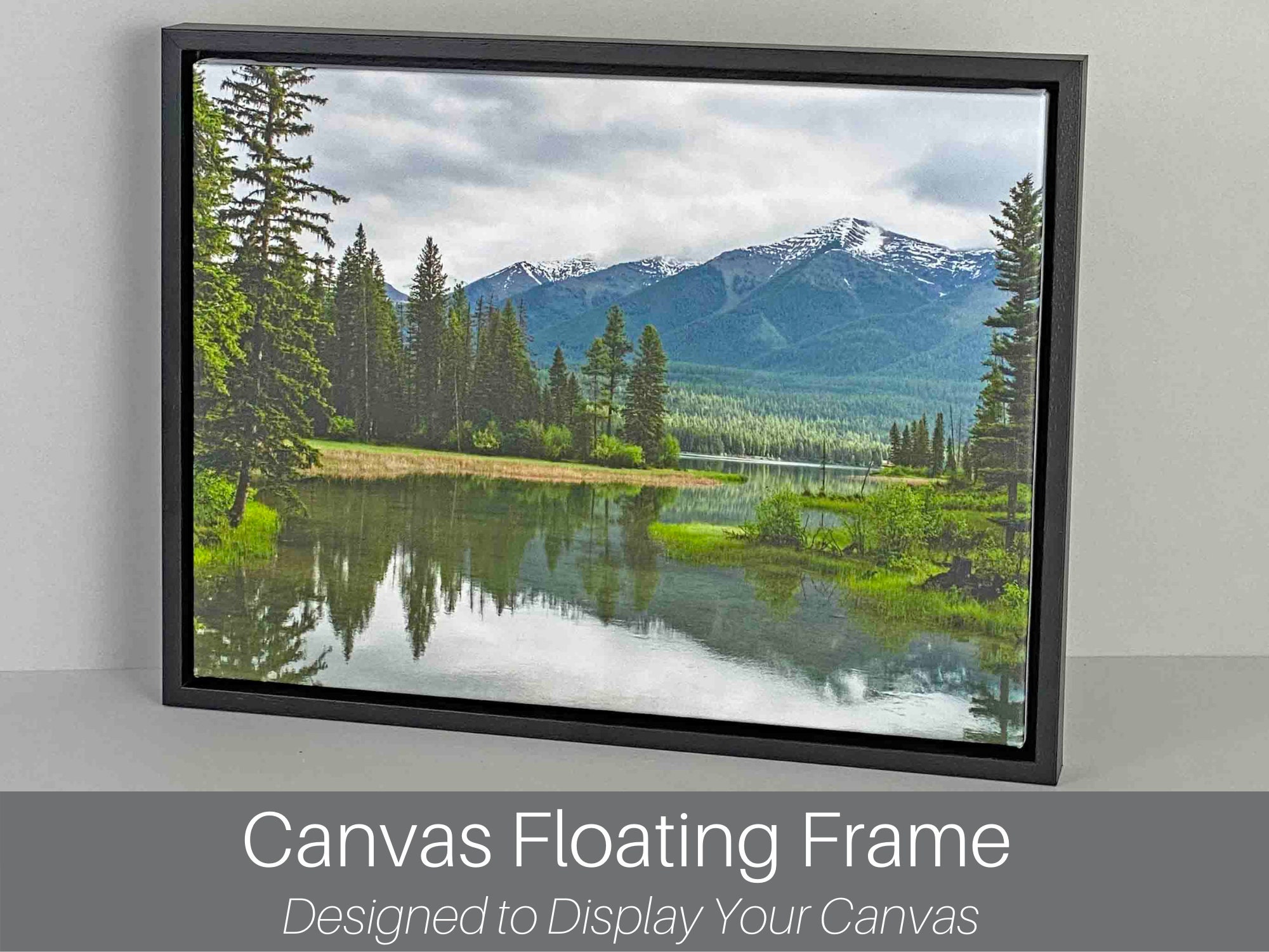 Modern Float Frame for 6x6 Photos | Made in The USA by Wexel Art