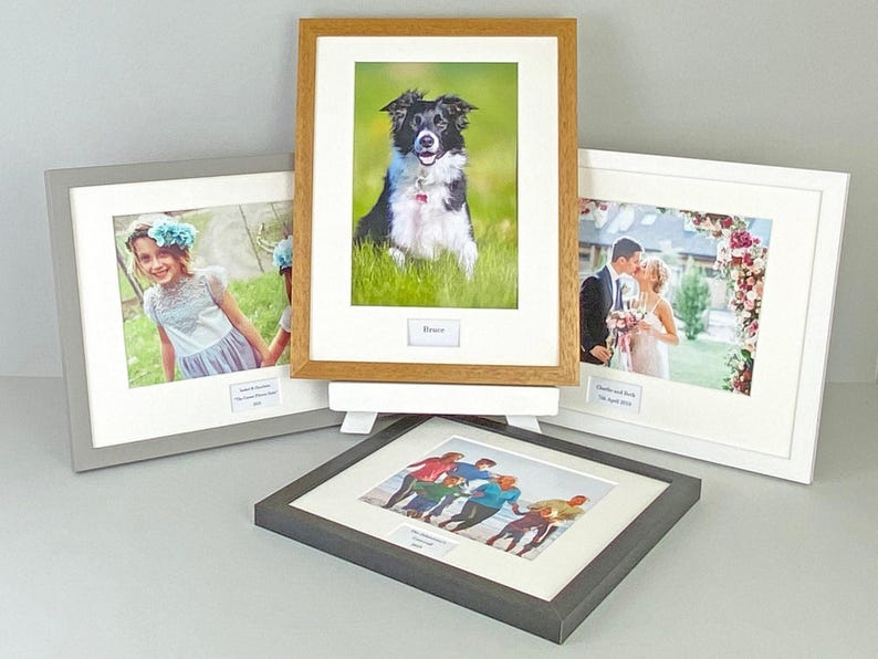 Personalised Memory Frames - Wooden Photo Frames Designed With a Text ...