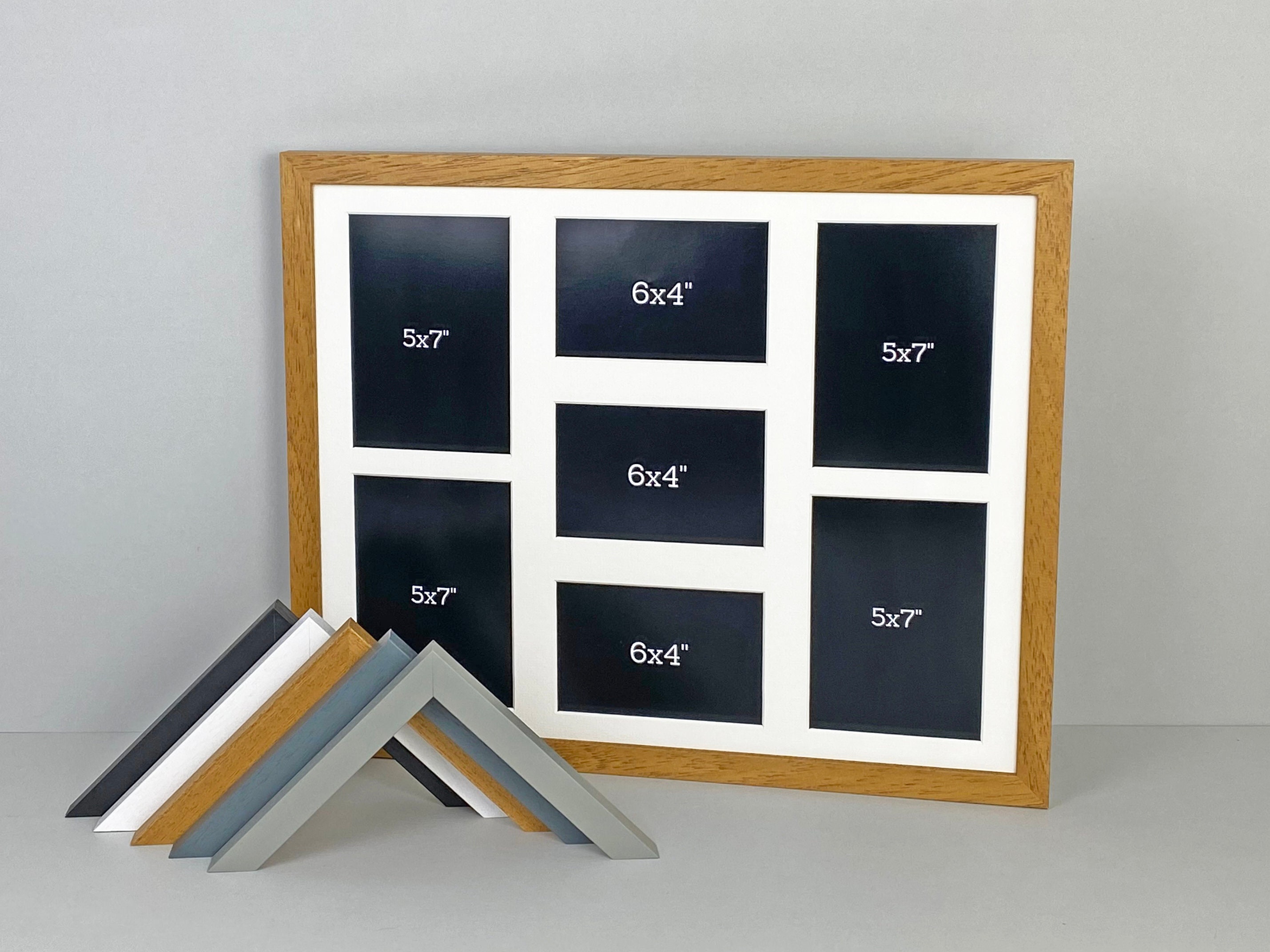 Multi Aperture Photo Frame. Holds Four 5x7 and Three Etsy
