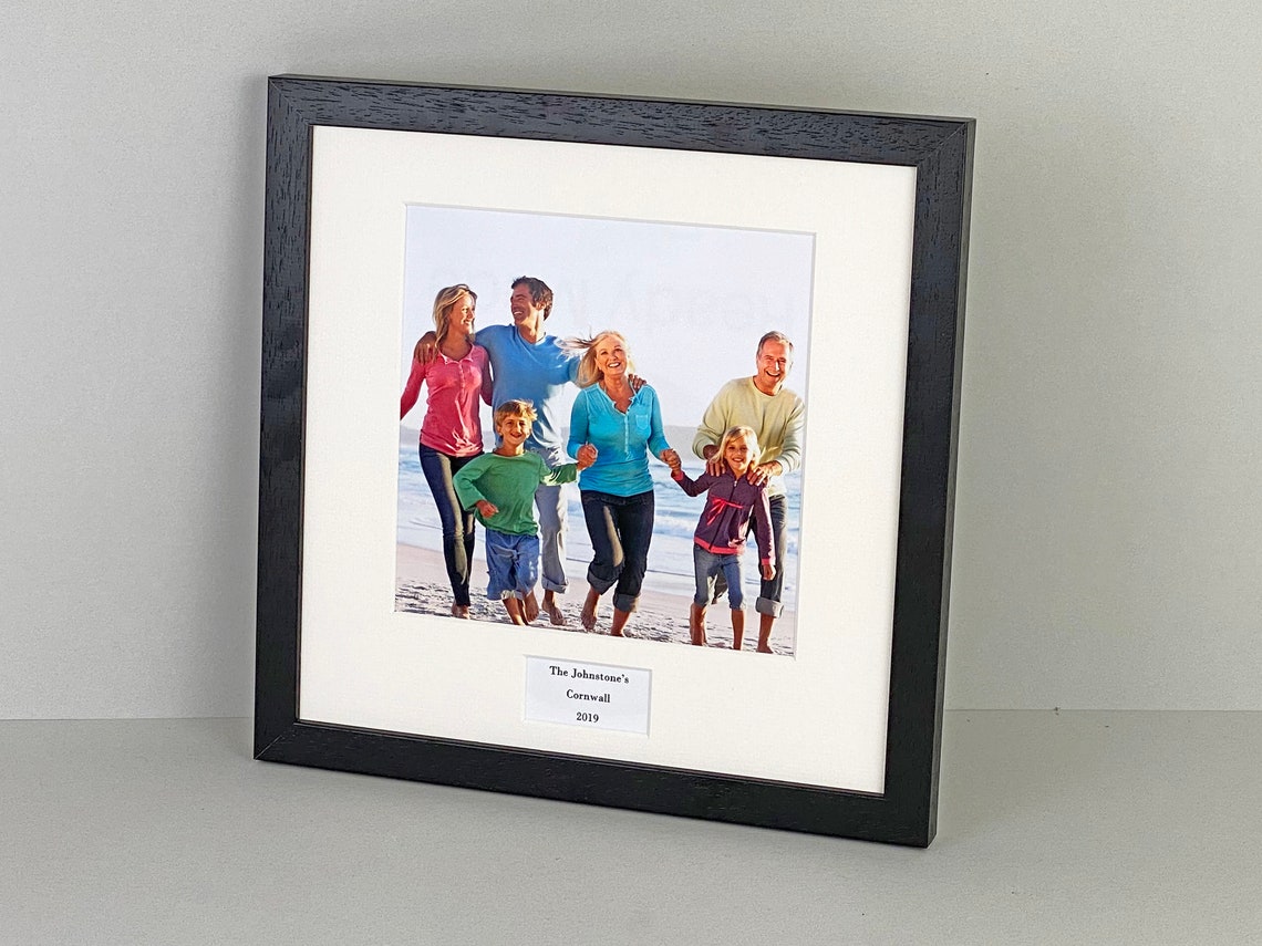 Personalised Caption Frames. 30x30cm Frame with 8x8 Etsy