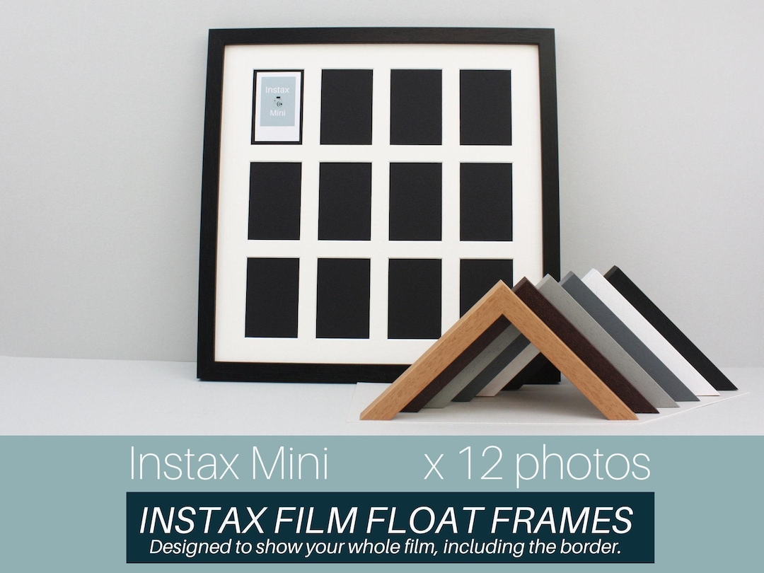 Instax Film Float Frame - Suits Twelve Instax Minis | Wooden Photo ...