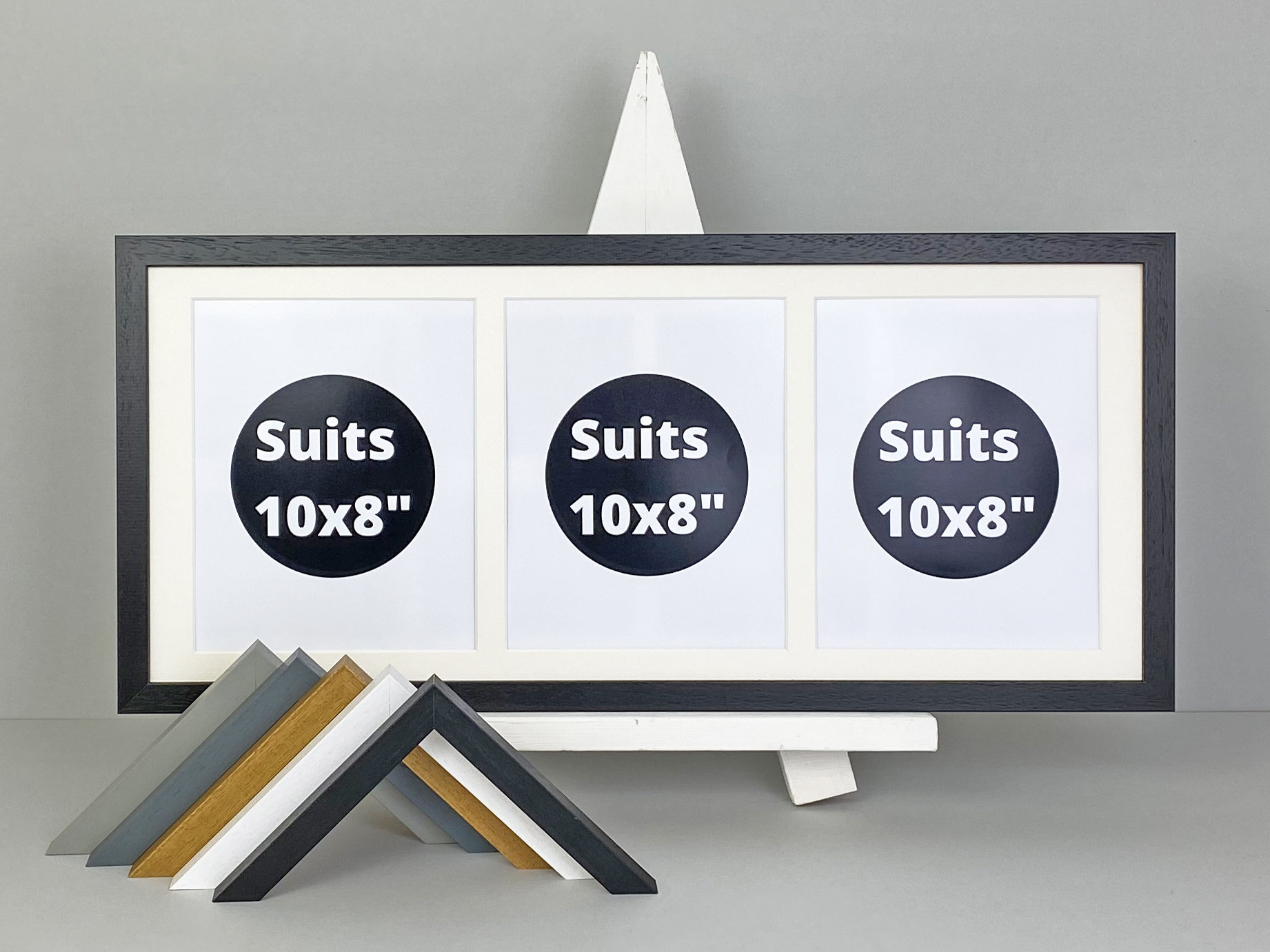 Multi Aperture Photo Frame. Holds Three 10x8 Photos. Etsy UK