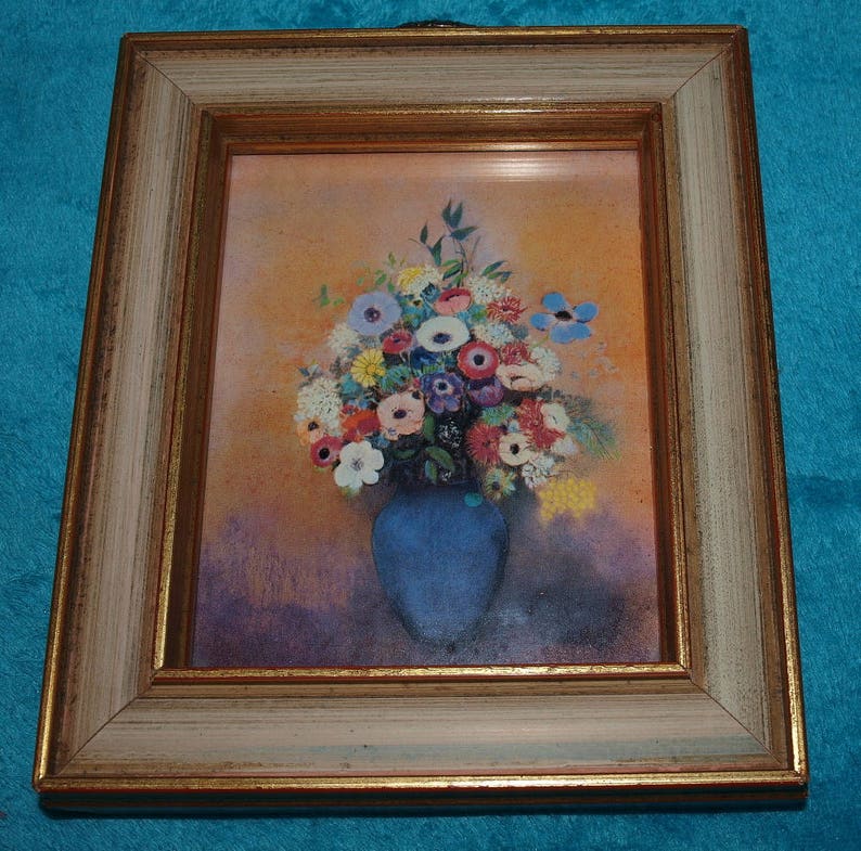 Vintage Flowers In A Vase Crafted By Franklin Picture Co Image 0