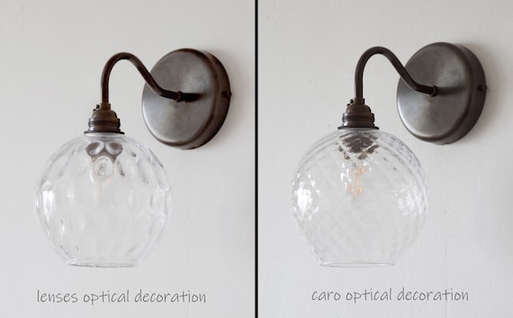 Glass sale light sconces