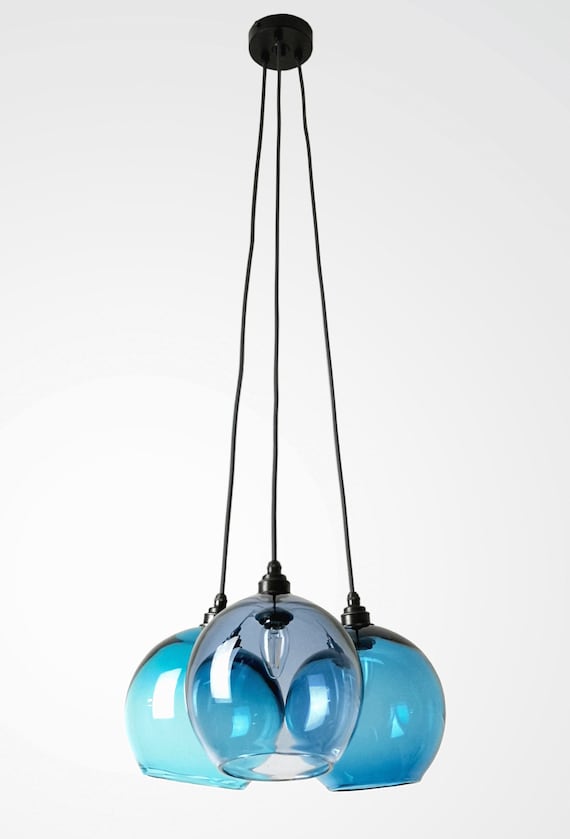Blue pendant light globes deals