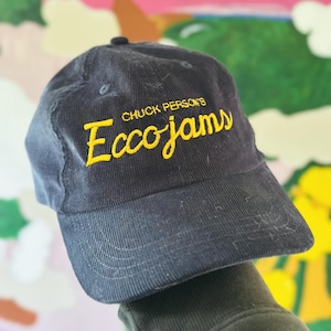 Gorra de béisbol snapback de pana Eccojams Oneohtrix Point Never Daniel Lopatin de Chuck Person