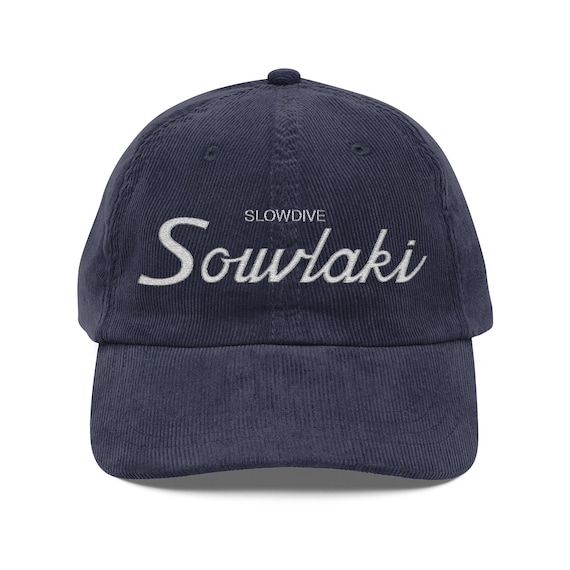 Slowdive Souvlaki Vintage Style Corduroy Snapback Hat Baseball Cap