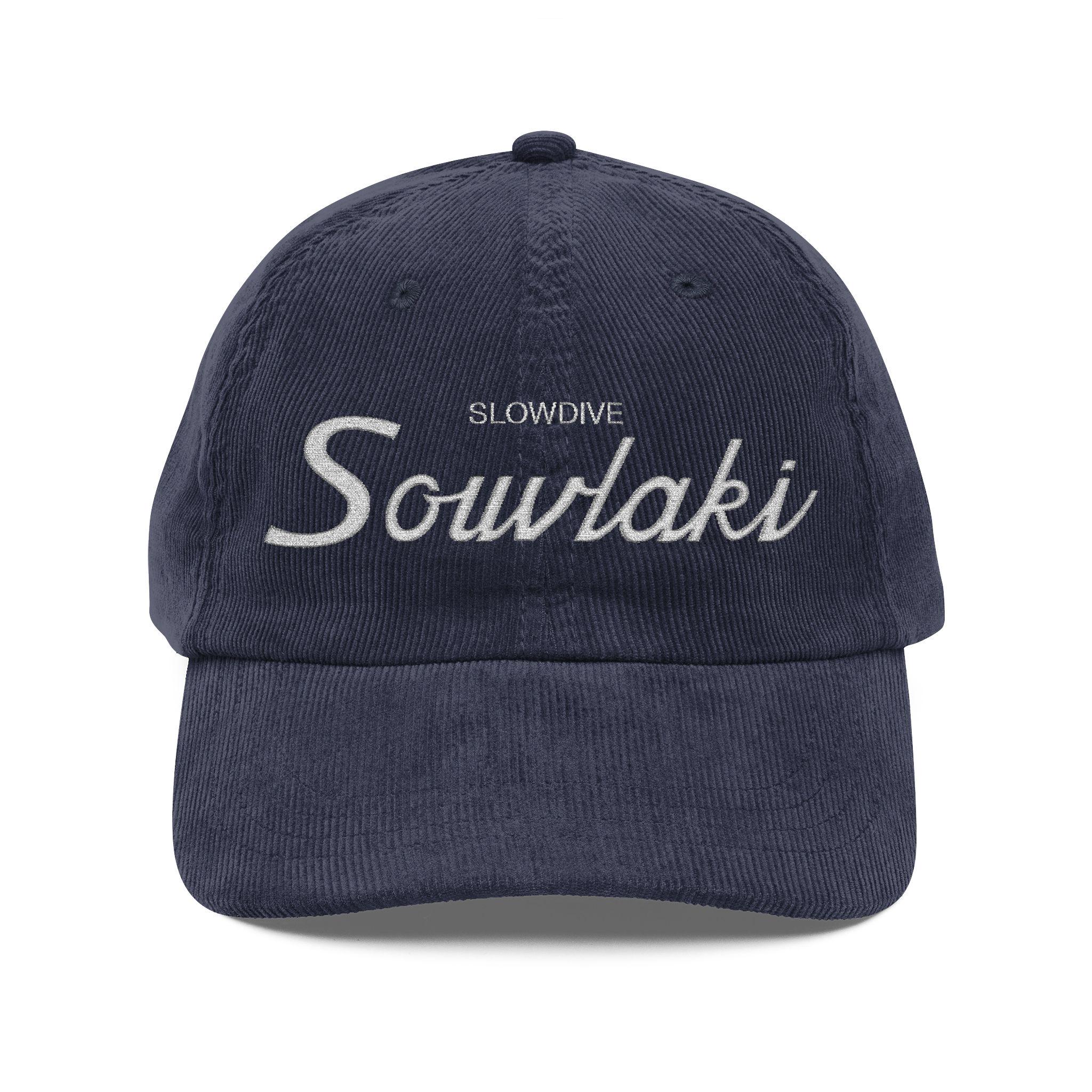 Slowdive Souvlaki Vintage Style Corduroy Snapback Hat Baseball Cap
